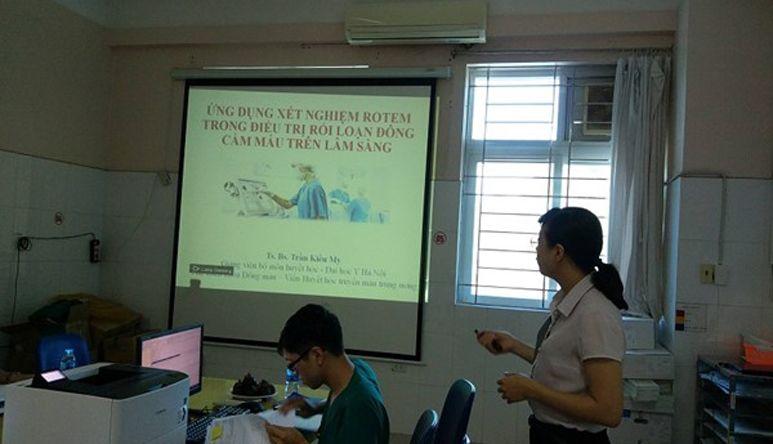 Hội thảo về Ứng dụng xét nghiệm ROTEM® Delta trong điều trị rối loạn đông cầm máu trên lâm sàng tại Khoa hồi sức tích cực và chống độc – Bệnh viện Bãi Cháy